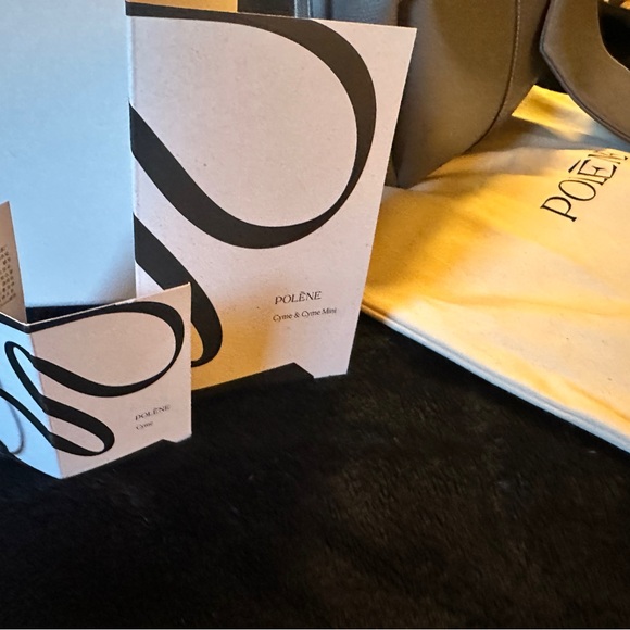 POLENE CYME TOTE BAG - STONE GRAY - Picture 13 of 15